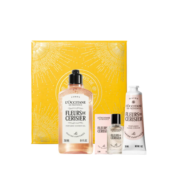 Set Dhuratë me Aromën Delikate të Luleve të Qershisë