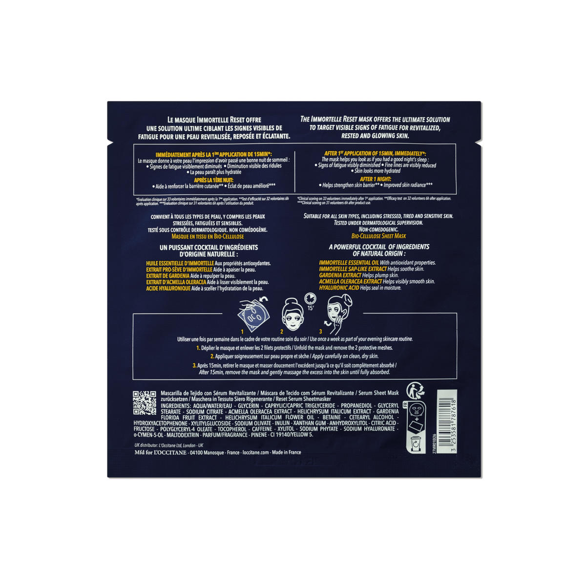 Maskë Nate Immortelle Reset Overnight Serum